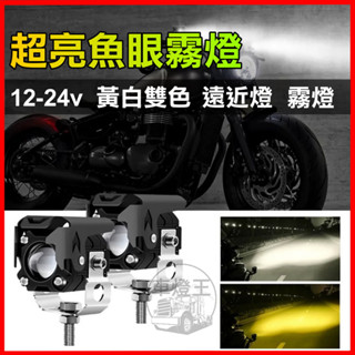 【臺灣店家】LED 20W遠近燈(2入) 魚眼霧燈 機車車燈 汽車霧燈 重機 照明燈 大燈 LED燈 前叉燈 機車輔助燈