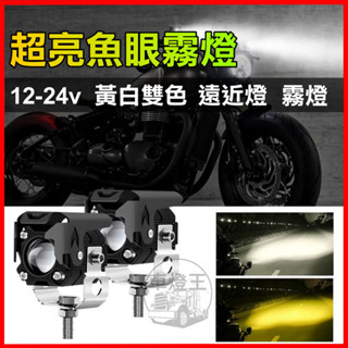 【台灣店家】LED 20W遠近燈(2入) 魚眼霧燈 機車車燈 汽車霧燈 重機 照明燈 大燈 LED燈 前叉燈 機車輔助燈