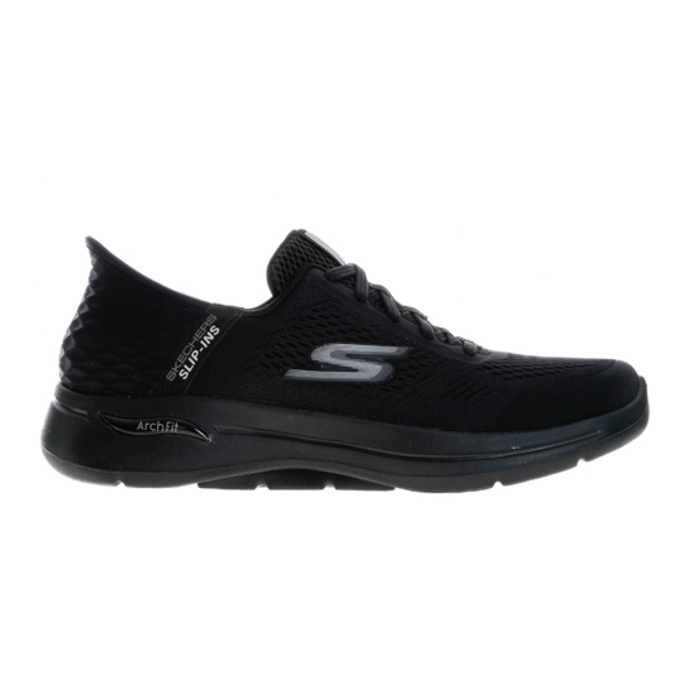 (男)【斯克威爾SKECHERS】瞬穿舒適科技 GOWALK ARCH FIT 健走鞋 黑 216258BBK