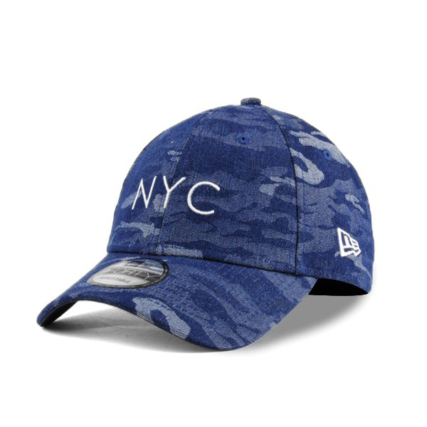 【NEW ERA】NYC 藍迷彩 老帽 9FORTY 硬版 街頭 穿搭 城市風 【ANGEL NEW ERA】