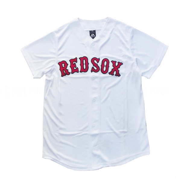 【Majestic】MLB 球衣 波士頓 紅襪 球衣 素面 球迷版 吸濕 排汗 速乾 網眼【ANGEL NEW ERA】