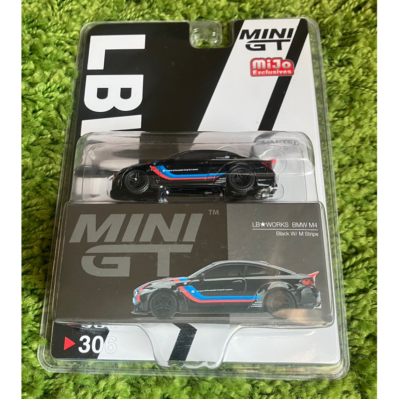 Mini GT 306 LB★WORKS BMW M4 Black W/ M Stripe 美國限定 吊卡版