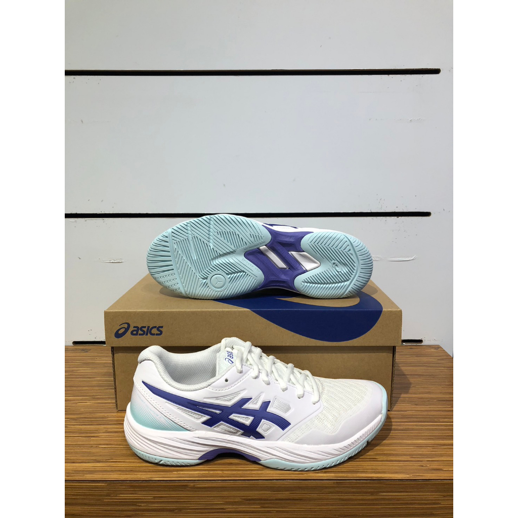 【清大億鴻】ASICS 亞瑟士 GEL-COURT HUNTER 女款羽球鞋 白紫色1072A090-100