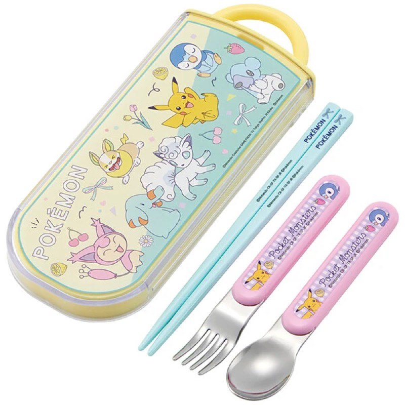 現貨 Skater 日本製 寶可夢 銀離子抗菌 隨身餐筷 環保餐具 神奇寶貝 兒童餐具