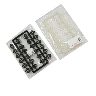 【佰昇國際 Baisheng】(透明/黑色)(5mm)方型手縫暗釦 子母釦 按扣(0.5cm)(12入/包)