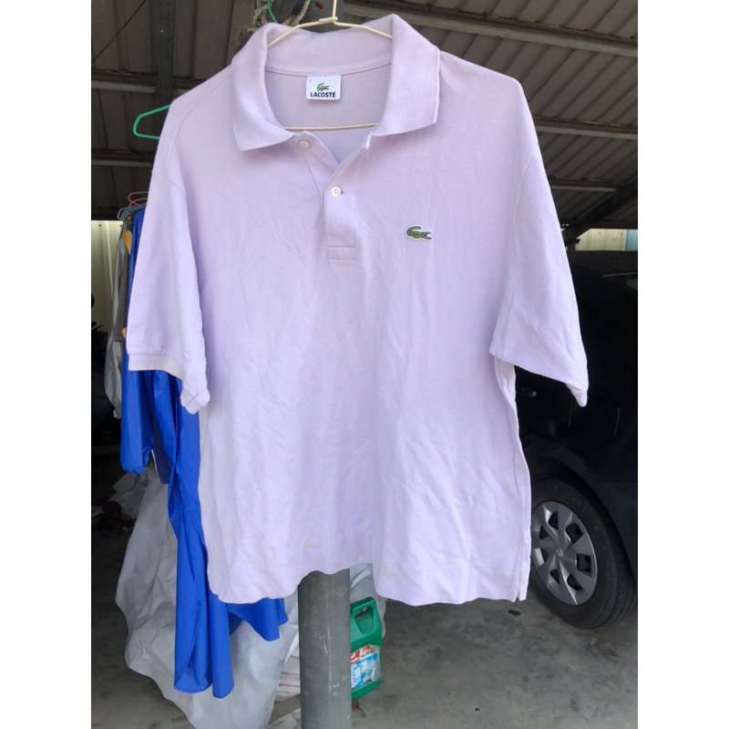 Lacoste LACOSTE 鱷魚牌 紫色5號短袖polo衫