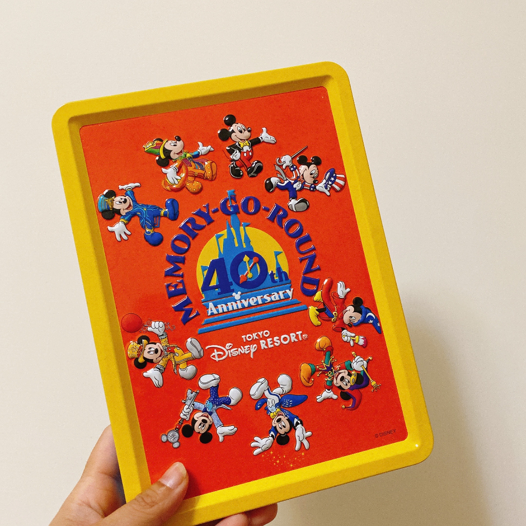 &lt;木木·仕事部屋 Mu Mu Studio&gt; 二手近全新 日本 東京迪士尼 40週年 米奇 鐵盒 糖果盒 餅乾盒 限定