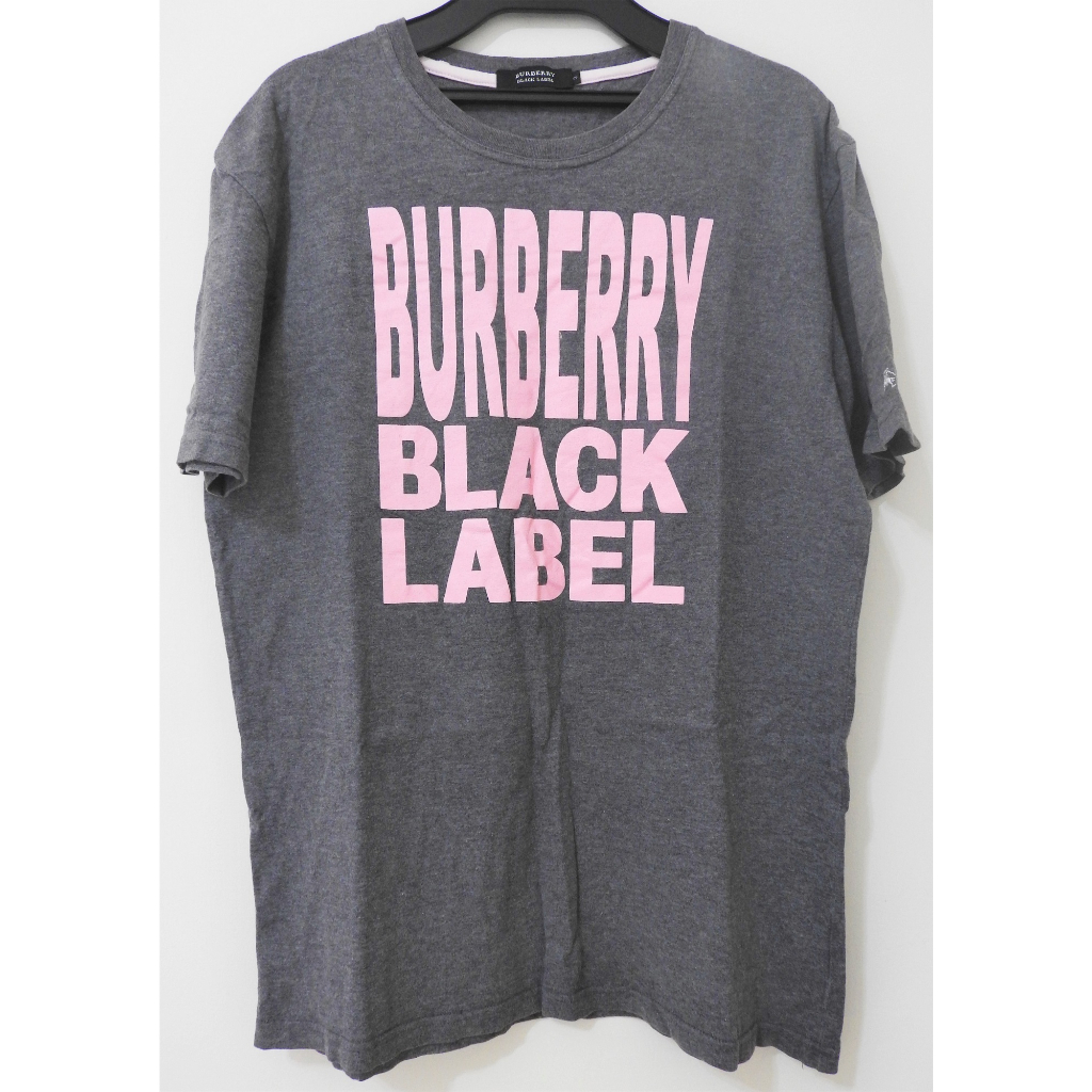 【古著尋寶A】日本製🔵BURBERRY 黑標 短袖T恤🔵巴寶莉 L號 M號 名牌 精品 上衣 灰色 男生 女生 粉紅色