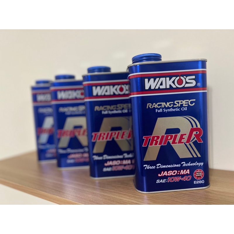 日本原裝進口 和光 wakos機油 TRIPLE R  （TR） 10w-40 ，多瓶請私訊☺️