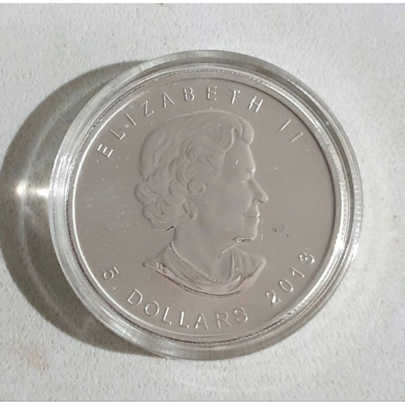 加拿大25周年楓葉銀幣1盎司 純銀 9999 紀念幣