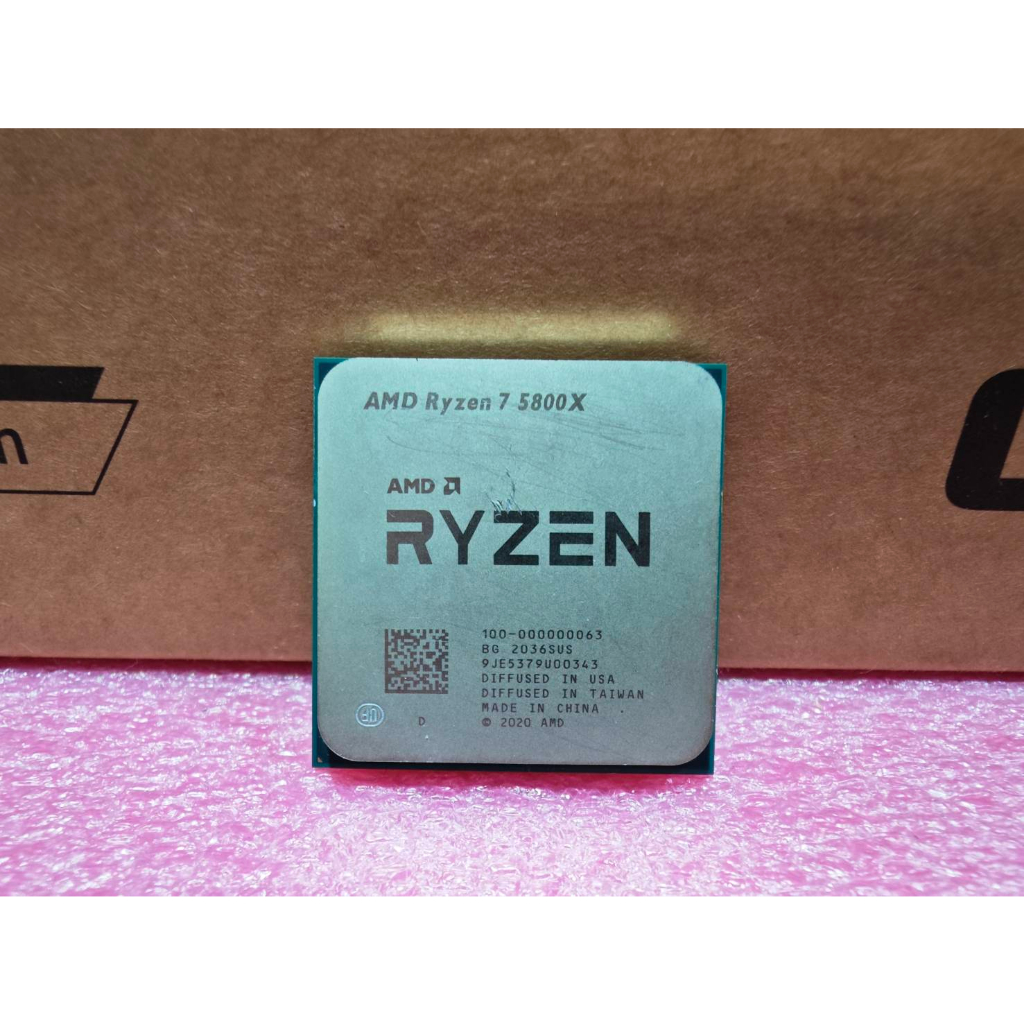 【CP值】~現貨一個~AMD Ryzen R7 5800X CPU 中央處理器 8核16緒 無風扇