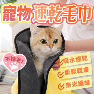 【奴才俱樂部】寵物吸水毛巾 寵物浴巾 速乾吸水毛巾 寵物吸水巾 沐浴巾 超吸水 寵物毛毯 快乾毛巾 超細纖維 洗澡巾