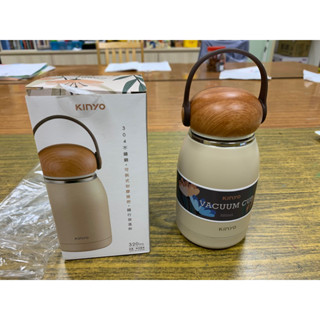KINYO隨行手提 304不銹鋼320cc雙層防燙真空保溫杯(KIM-31)