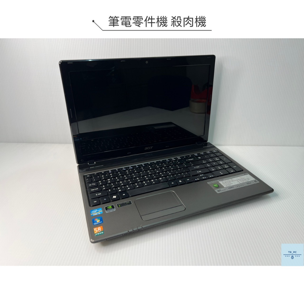 筆電零件機 故障品  宏碁 Acer 15.6 Aspire 5750G i5-2410M 筆電殺肉機