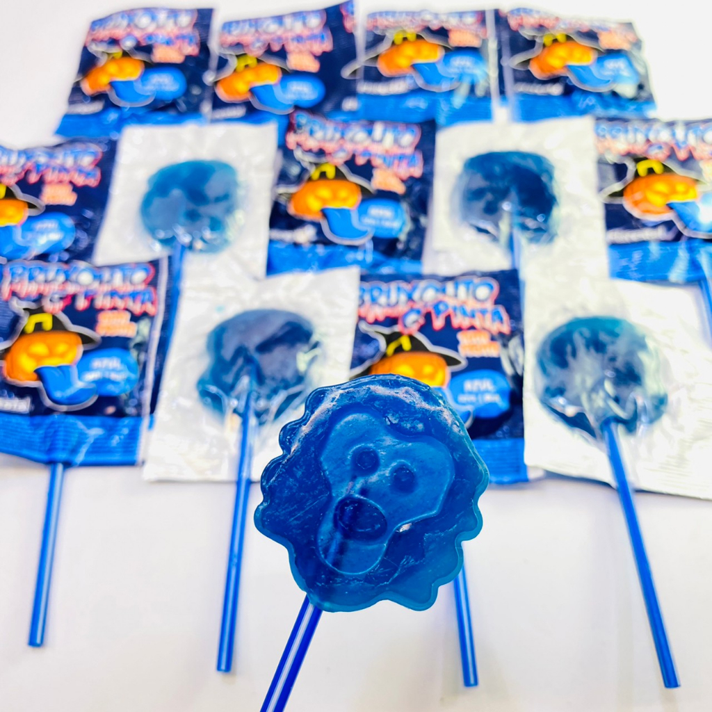 【限量商品】嘗甜頭 萬聖整人染舌棒棒糖 10元 水果口味 棒棒糖 巴西 萬聖節 變色 整人 全素 素食