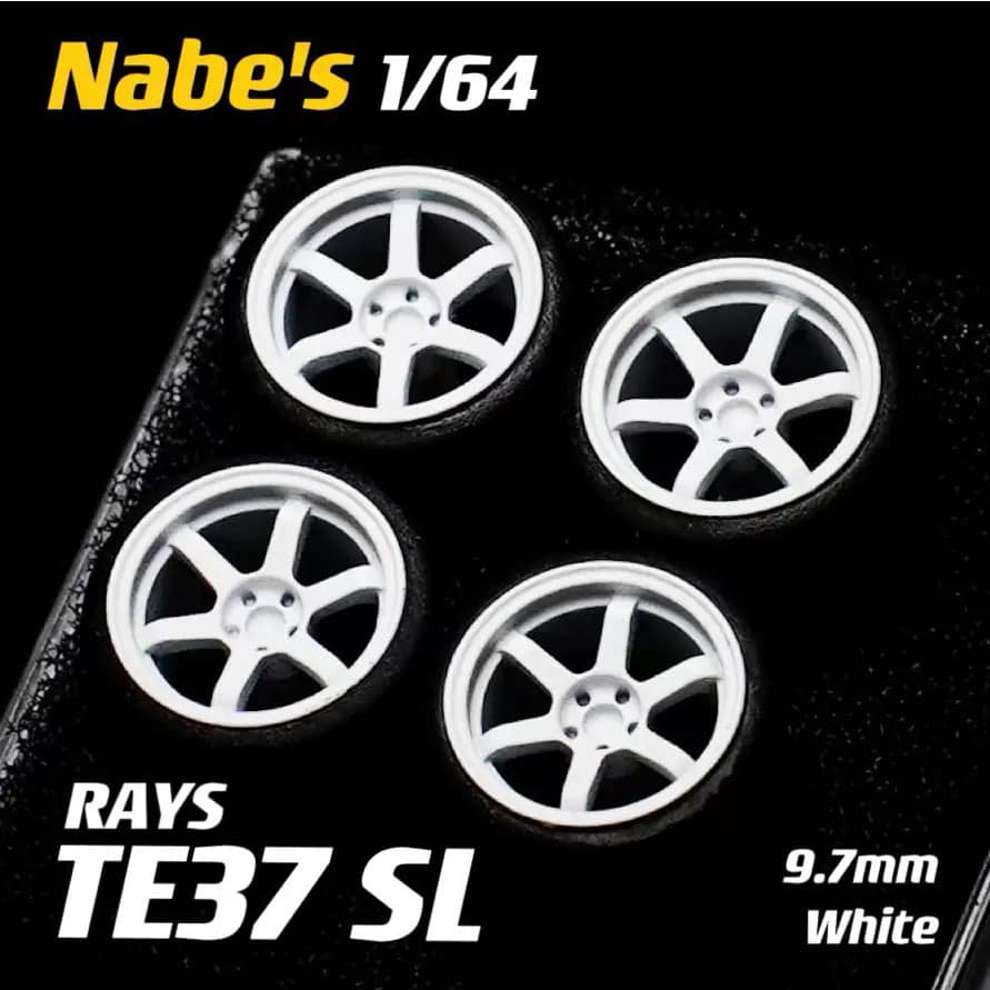 【模物雜貨店】Nabes X Chika 1/64 Rays TE37 SL 改裝輪框 模型改裝