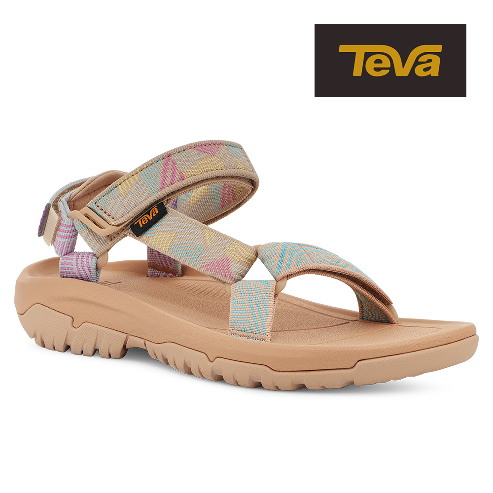 【TEVA】女 Hurricane XLT2 機能運動涼鞋雨鞋水鞋-無邊界多彩黃褐色 (原廠現貨)
