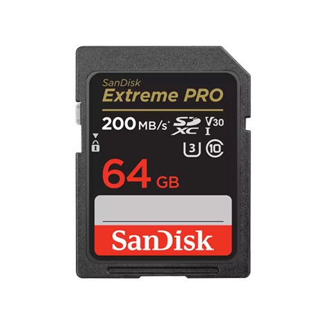 Sandisk Extreme Pro SD 64GB V30 記憶卡〔200MB/s〕公司貨