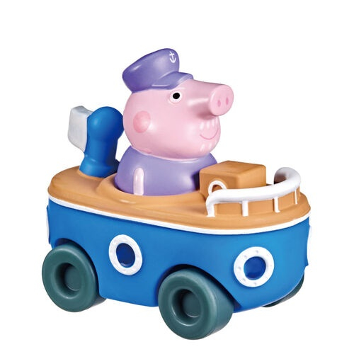 Hasbro Peppa Pig 佩佩豬 粉紅豬小妹 小車車公仔組 - 豬爺爺