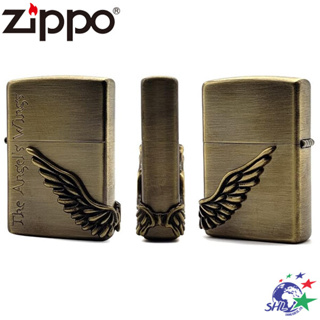 Zippo (ZP750) 日系經典 Angel Wing 天使之翼 Brass 黃銅拉絲 / PAW-R2 詮國