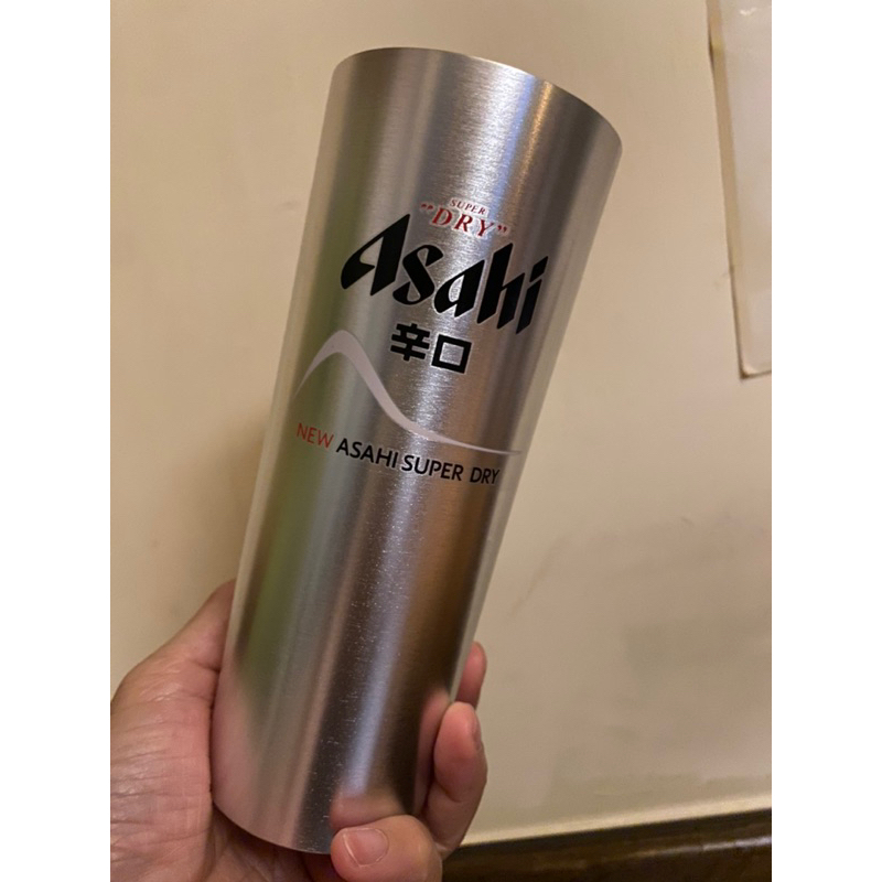 New Asahi Super Dry 變色啤酒杯 朝日 鋁合金杯 啤酒杯 無手把 精美盒裝
