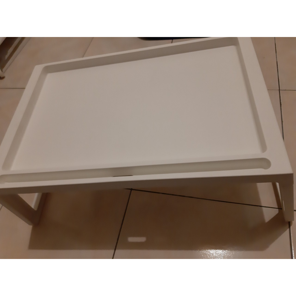 (二手，小瑕疵，面交或宅配或郵局郵寄)絕版品IKEA宜家家居小摺疊桌 白色 尺寸:54CM*35.5CM*27CM(高)