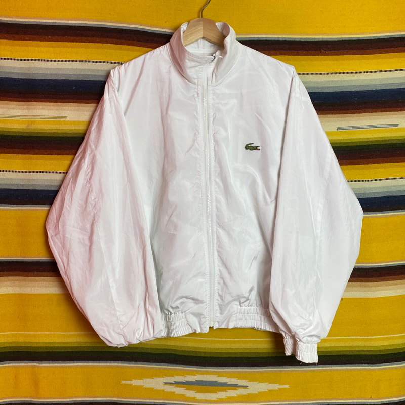 古著•Nuzi_s • Lacoste白色防風哈林頓夾克 J3091418 哈林頓外套