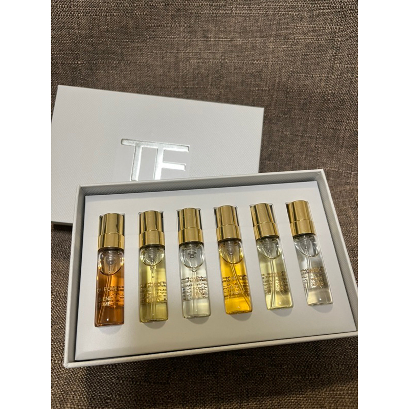 Tomford 私人調香 經典隨身香氛組6入FABULOUS/神秘東方/禁忌玫瑰/白麝香/暖陽橙花/托斯卡尼皮革