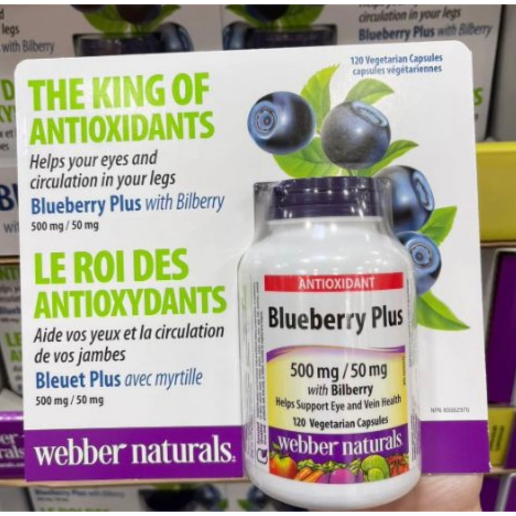 💥💥現貨💥💥 🍁加拿大代購好市多購入Webber Naturals 藍莓錠 120粒