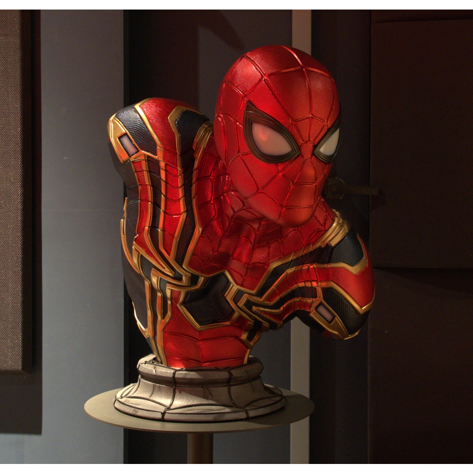 漫威英雄系列 鋼鐵蜘蛛人 1：1 比例半身胸像 情人節禮物必備《現貨供應 》24小時速發貨