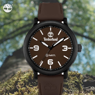 Timberland天柏嵐 DRISCOLL系列 海洋塑料腕錶 矽膠帶-咖啡色46mm(TDWGM0029507)