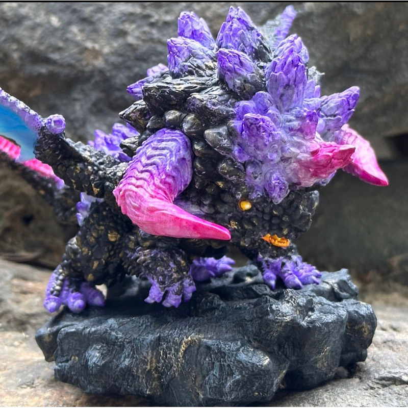 《空間整理割愛出清》灰島工作室 品味展 TTF玩具展  灰島的幻獸立體圖鑑 紫晄龍