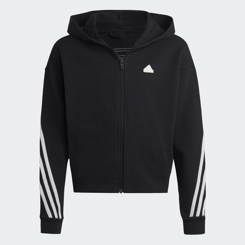 adidas 外套  男童 女童 運動連帽外套 G FI 3S FZ 黑 IC0118褲子IC0117 IC0116