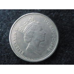 【全球硬幣】英國大錢幣 England coni 1992年 10 New Pencs AU