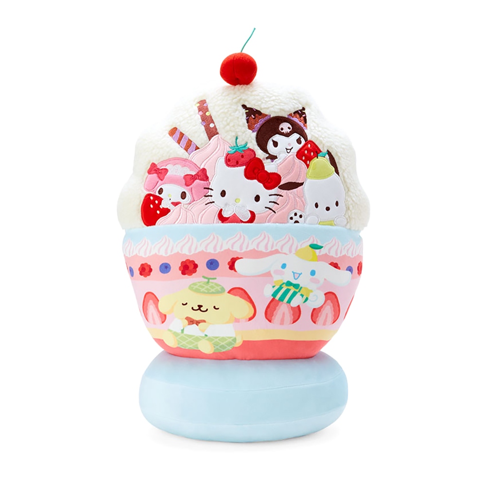 Sanrio 三麗鷗 冰淇淋芭菲系列 造型絨毛靠墊 綜合角色 068543