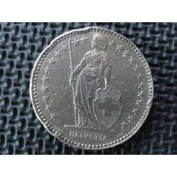 【全球硬幣】Switzerland coin 瑞士錢幣 1993年 2法郎 2Fr.