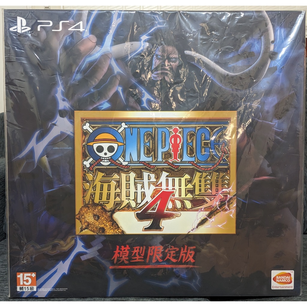 全新現貨 PS4 海賊無雙 4 限定版 典藏版 有遊戲和模型 凱多 VS 魯夫 海賊王 航海王 海道 中文版 台灣公司貨