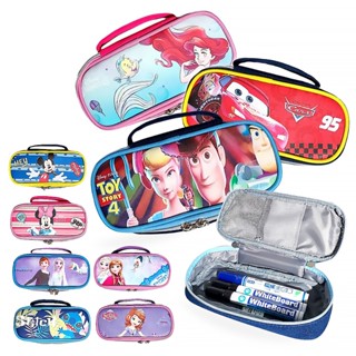 臺灣現貨｜正版迪士尼 Disney｜ 造型鉛筆袋 鉛筆盒 多夾層筆袋 萬用袋 多隔層筆袋 冰雪奇緣 小美人魚 史迪奇