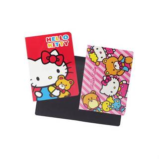 三麗鷗 Hello Kitty 22K 筆記本 黑色內頁 彩繪 拼貼 手帳 2本入 【金玉堂文具】