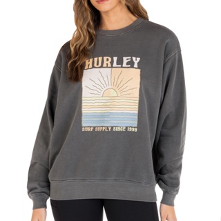 HURLEY｜女 LA MER BOYFRIEND CREWNECK 長袖上衣