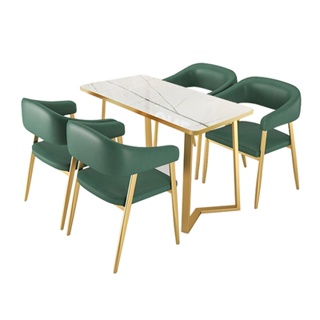 客製化 桌椅組合 岩板桌 方桌 圓桌 餐廳卡座 沙發 岩板餐桌椅組合商用 桌子 椅子