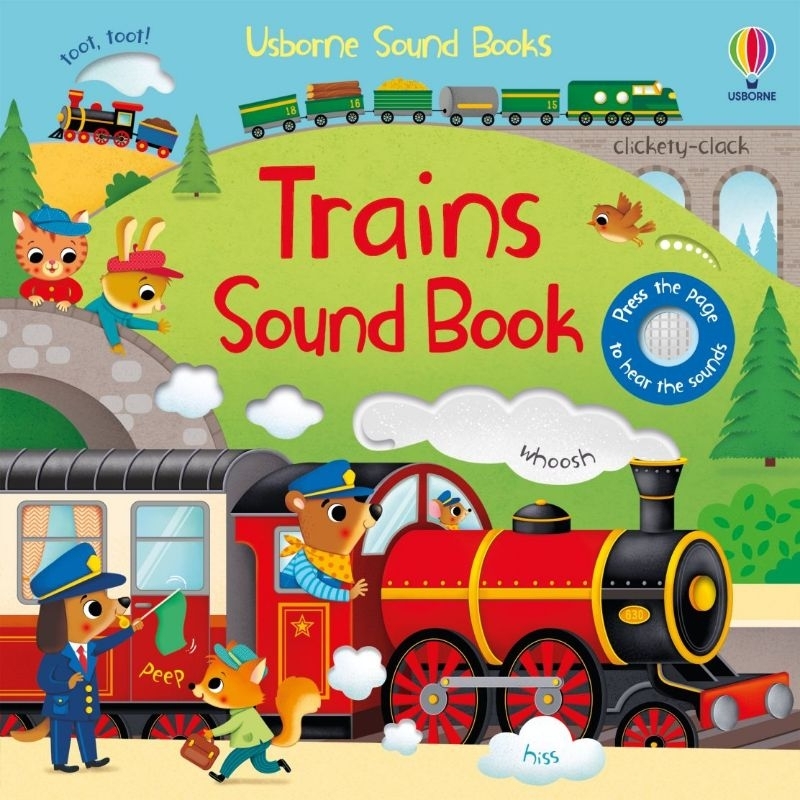 英國Usborne Trains Sound Book 新款 火車樂團 叮叮咚咚音樂會