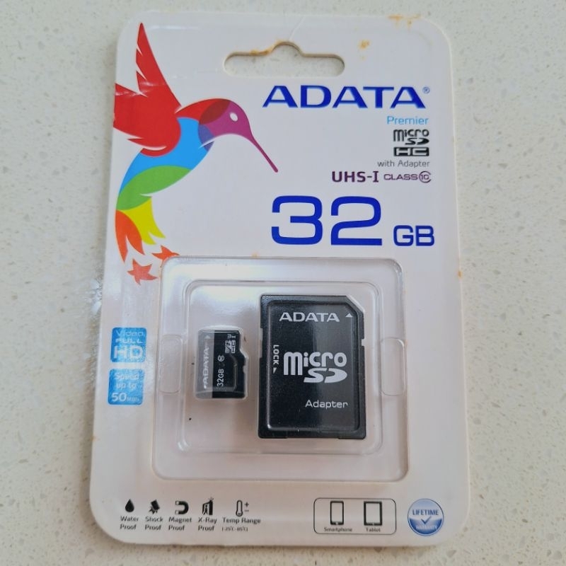 ADATA MicroSD 32G UHS-1 UI Class10 記憶卡(附SD轉卡)