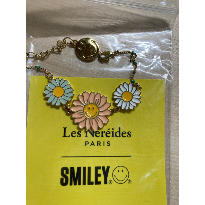 Les Nereides 聯名SMILEY 花朵手鍊 全新