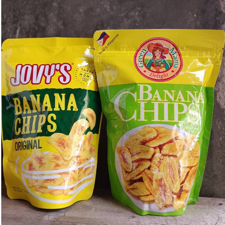 🎯菲律賓 Green Mama Banana Chips 香蕉片JOVY’S 香蕉脆片 100g 香蕉餅 果乾 香蕉乾