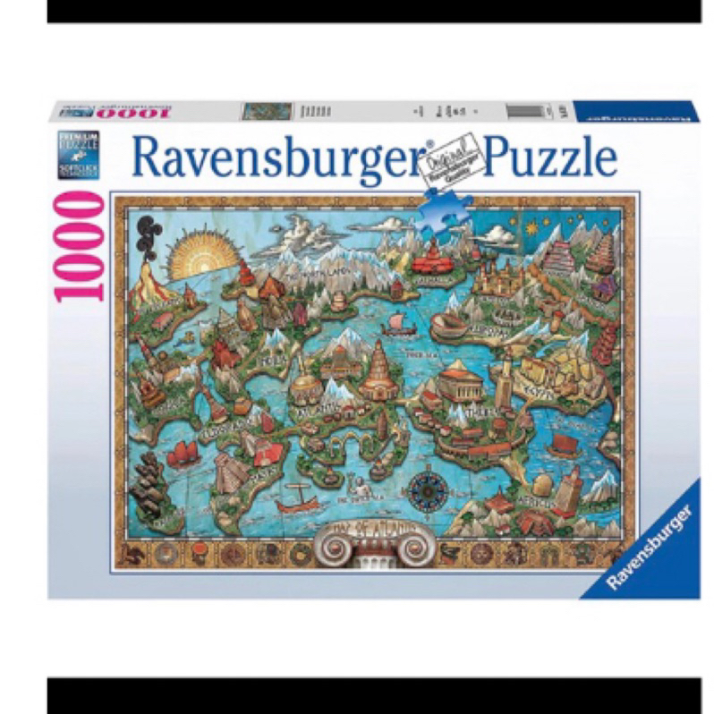 二手）德國Ravensburger 維寶拼圖- 亞特蘭提斯(1000P) RV16728