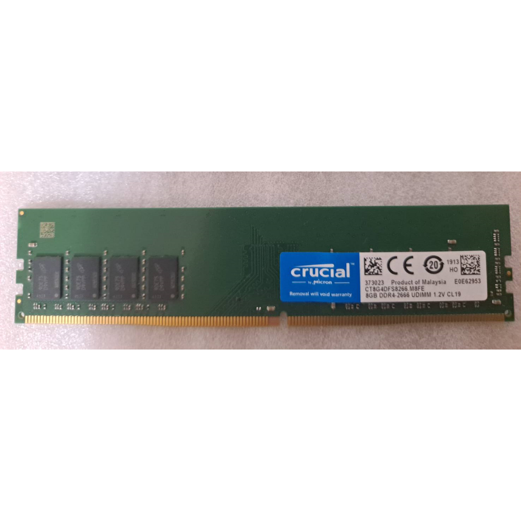 美光Crucial DDR4 2666 8G 桌上型記憶體