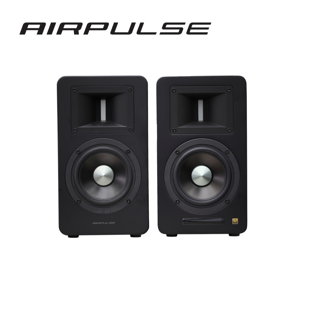 [新北新莊 名展音響] AIRPULSE A100 PLUS 主動式喇叭(啞光黑色)