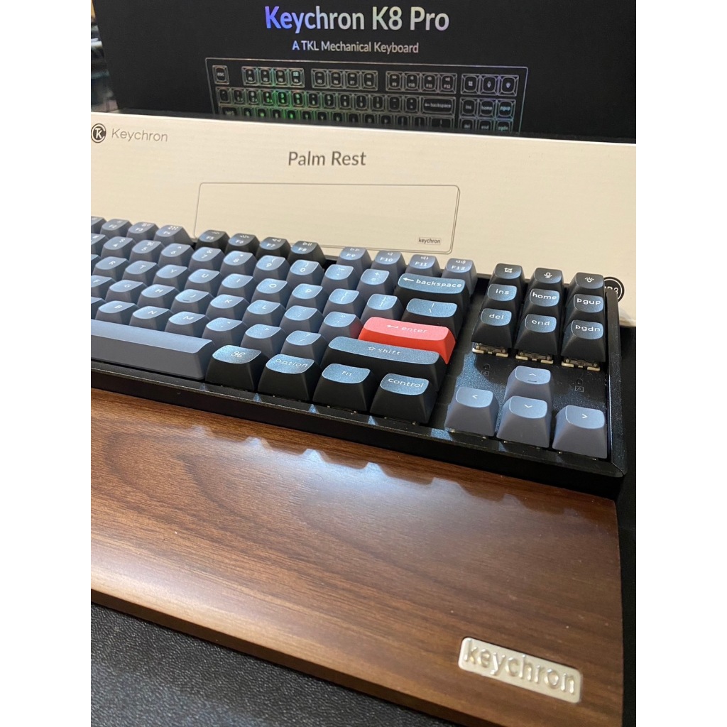 Keychron K8適用 胡桃木手托 正版有logo 全新未拆