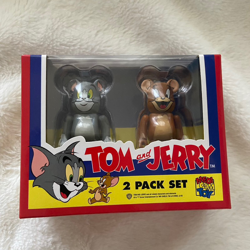 現貨 be@rbrick Tom &amp; Jerry 湯姆貓 與 傑利鼠 100% 2 pack set 雙人包 全新未拆